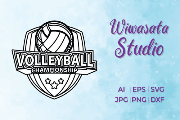 Download Logo Volleyball Champion Filled White - Logo Collection