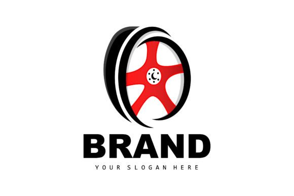 Download Tire Wheel Logo, Automotive Parts Vector - Logo Collection