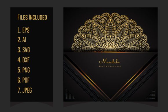 Download Luxury Golden Mandala Arabesque Design - Design Collection
