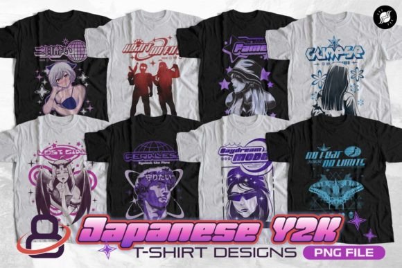 Download Japanese Y2K Streetwear T-shirt Designs - Design Collection