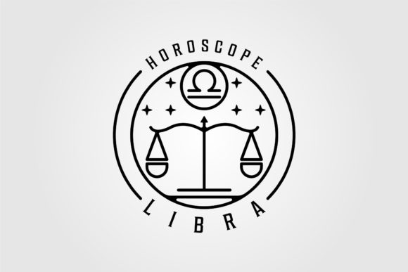 Download Scales Zodiac of Libra Logo Line Art - Logo Collection