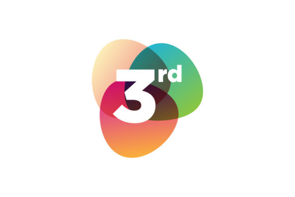 Download Number Third Logo Colorful Design Vector - Logo Collection