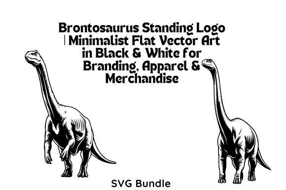 Download Brontosaurus Standing Logo SVG - Logo Collection
