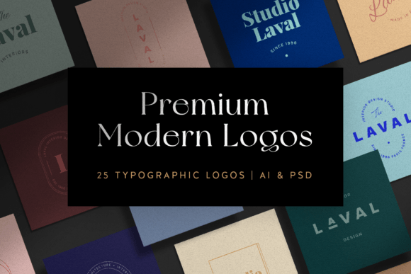 Download 25 Typographic and Modern Logos - Logo Collection