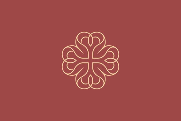 Download Heart Shape Petals Flower Feminine Logo. - Logo Collection