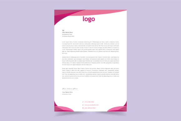 Download Letter Head Template Design - Design Collection