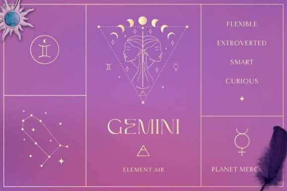 Download Gemini Zodiac Sign Logo Branding Design. - Logo Collection