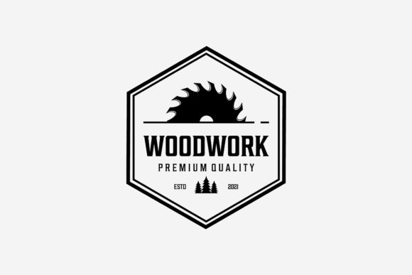 Download Badge Carpenter Wood Work Vintage Logo - Logo Collection