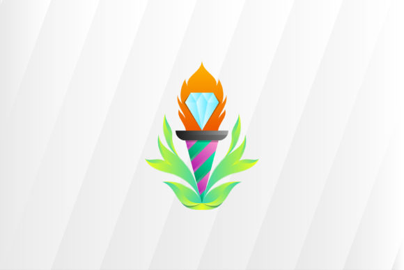 Download Torch Champion Diamond Fire Logo - Logo Collection