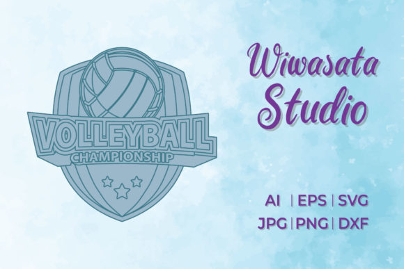 Download Logo Volleyball Champion Blue UI Style - Logo Collection