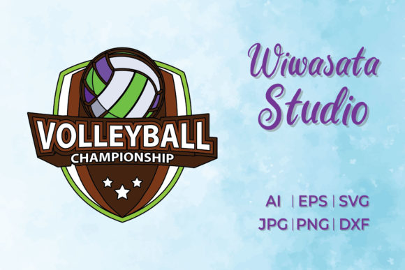 Download Logo Volleyball Champion Filled Outline - Logo Collection