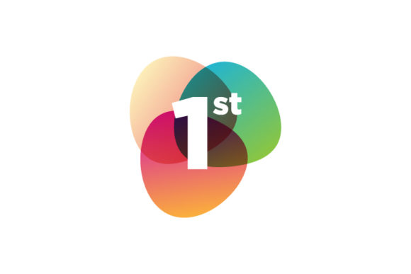 Download Number First Logo Colorful Design Vector - Logo Collection
