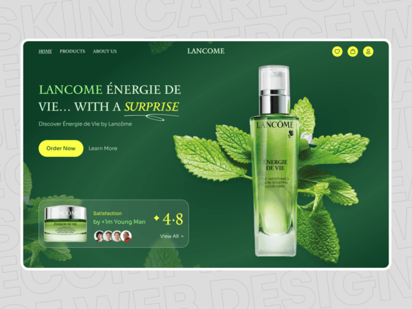 Download Skin Care Cream Ecommerce Web Design - Design Collection