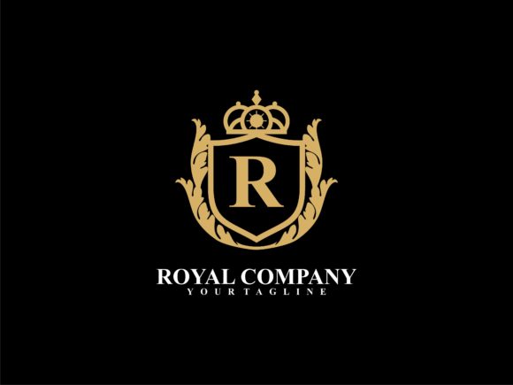 Download Luxury Shield Crest Logo Initial R Logo - Logo Collection
