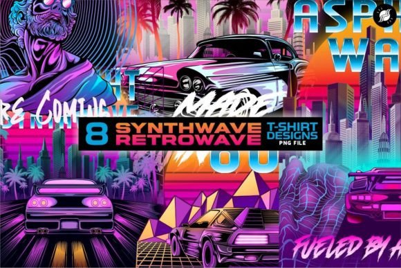 Download Synthwave Retrowave T-shirt Designs - Design Collection