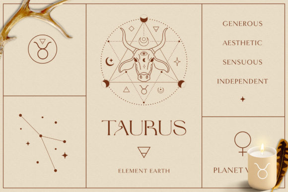 Download Taurus Zodiac Sign Logo Branding Designs - Logo Collection