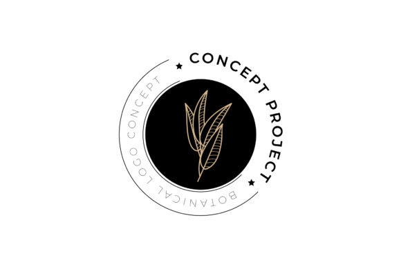 Download Minimal Botanical Mistleto Retro Logo - Logo Collection