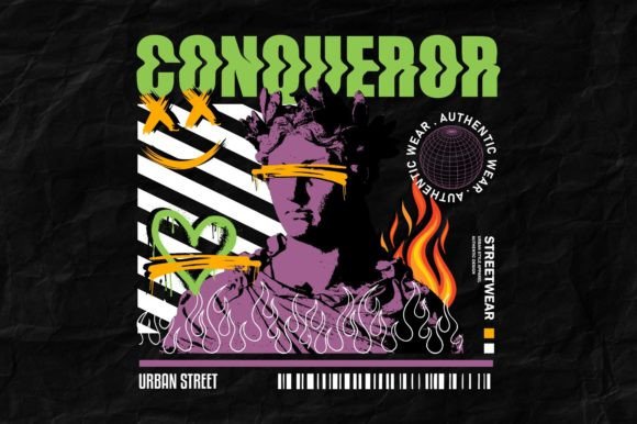 Download Streetwear Urban Graphic Design Statue - Design Collection