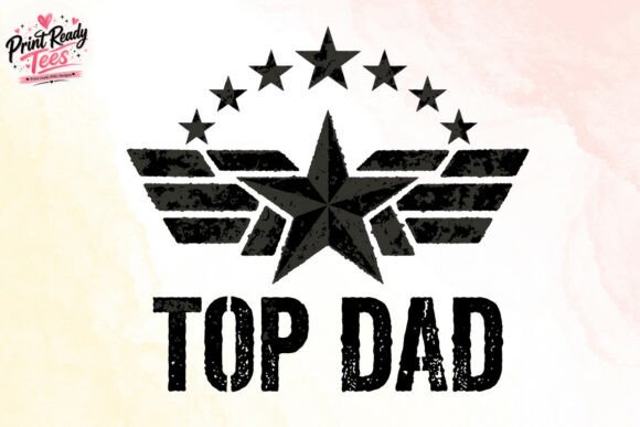 Download Top Dad PNG, Vintage Father's Day Emblem - Premium Resources
